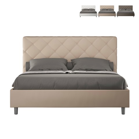 Łóżko dwuosobowe 160x190 ze schowkiem nowoczesny design Priya M Promocja