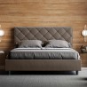 Podwójne łóżko 170x210 ze schowkiem nowoczesne imitacja skóry Priya M4 Sprzedaż