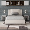 Łóżko 120x200 cm do sypialni ze schowkiem oraz zagłówkiem Antea P1 Stan Magazynowy
