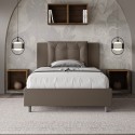 Łóżko 120x200 cm do sypialni ze schowkiem oraz zagłówkiem Annalisa P1 Cena