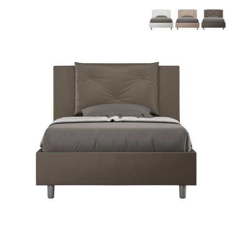Łóżko 120x200 cm do sypialni ze schowkiem oraz zagłówkiem Appia P1 Promocja