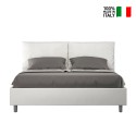 Podwójne łóżko 160x190 cm ze schowkiem i zagłówkiem Antea M Oferta