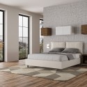 Podwójne łóżko 160x200 cm ze shcowkiem i zagłówkiem Antea M1 Cechy