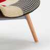Fotel materiałowy z podłokietnikami Patchwork Multicolor Stan Magazynowy