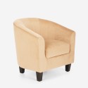 Fotel w aksamitnym nowoczesnym stylu do salonu i gabinetu Seashell Lux Oferta