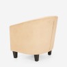 Fotel w aksamitnym nowoczesnym stylu do salonu i gabinetu Seashell Lux Sprzedaż