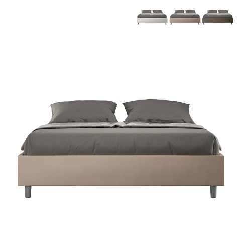 Podwójne łóżko 160x190 cm ze schowkiem sommier nowoczesne Azelia M