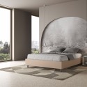 Podwójne łóżko 160x190 cm ze schowkiem sommier nowoczesne Azelia M Rabaty