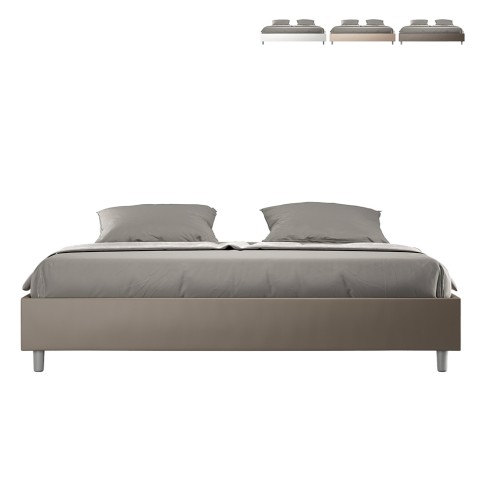 Podwojne łóżko 180x200 cm ze schowkiem sommier nowoczesne Azelia K Promocja