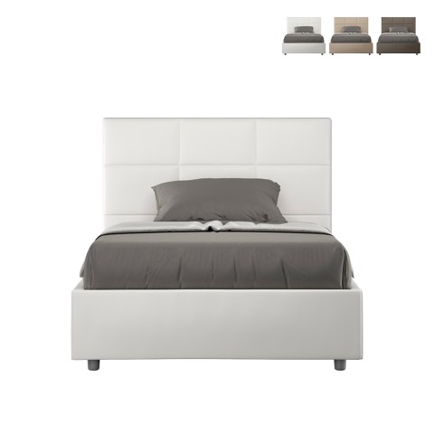 Łóżko 120x200 cm ze schowkiem nowoczesny design do sypialni Mika P1 Promocja