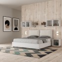 Podwójne łóżko 160x190 cm drewniane ze schowkiem nowoczesne Egos Antea 