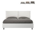 Podwójne łóżko 160x190 cm drewniane ze schowkiem nowoczesne Egos Antea Środki