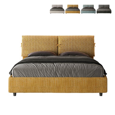 Podwójne łóżko 160x190 cm ze schowkiem nowoczesne Mados Giada Agata Promocja
