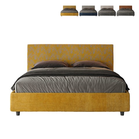 Podwójne łóżko 160x190 ze schowkiem nowoczesny design Arla Norris Era Promocja