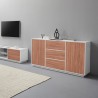 Komoda do salonu 160cm biała drewno nowoczesny design Carat Wood Wybór