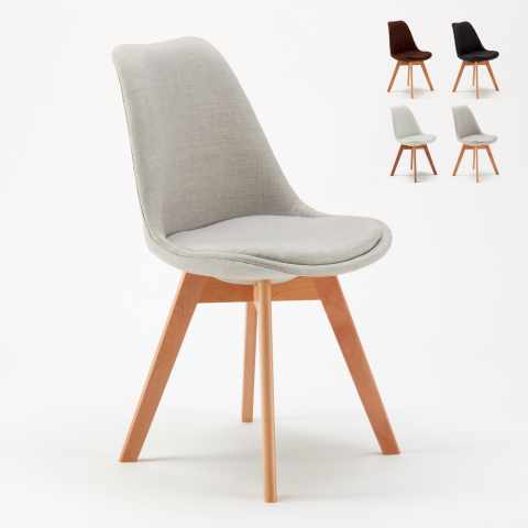 Krzesło materiałowe z poduszką Tulip Nordica Plus