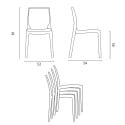 Biały kwadratowy stolik 70x70 cm z 2 kolorowymi krzesłami Ice Meringue 