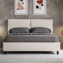 Podwójne łóżko 160x190 tapicerowane poduszki Rabaty