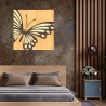 Intarsjowany obraz drewniany 75x75cm nowoczesny design Butterfly Sprzedaż