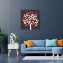 Inkrustowany drewniany obraz 75x75cm drzewne serca Tree of Hearts Sprzedaż