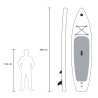 Pompowana deska SUP Stand Up Paddle dla dorosłych 12'0 366cm Mantra Pro XL 