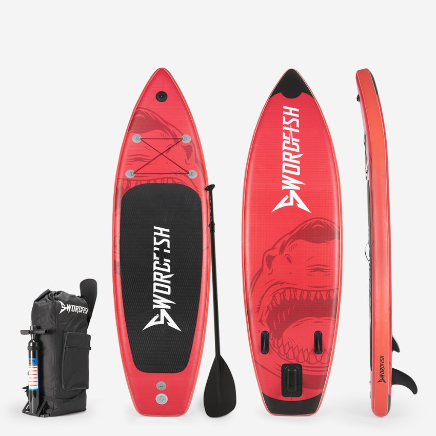 Pompowana deska SUP Stand Up Paddle dla dzieci 8'6260cm Red Shark Junior Promocja Pompowana deska SUP Stand Up Paddle dla dzieci 8'6260cm Red Shark Junior Promocja