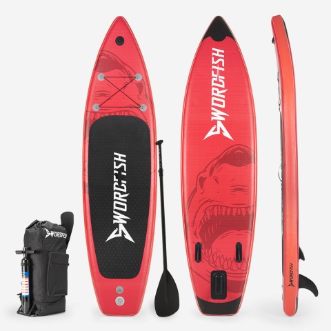 Deska SUP pompowana Stand Up Paddle Touring 12'0" 366cm Red Shark Pro XL Promocja