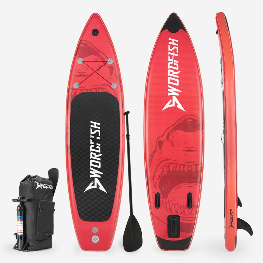Deska SUP pompowana Stand Up Paddle Touring 12'0 366cm Red Shark Pro XL Promocja