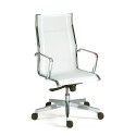 Ergonomiczne krzesło biurowe z białej przewiewnej siatki Stylo HWT Oferta