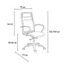 Ergonomiczne krzesło biurowe z białej przewiewnej siatki Stylo HWT Sprzedaż