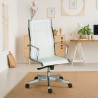 Ergonomiczne krzesło biurowe z białej przewiewnej siatki Stylo HWT Promocja