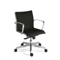 Niskie ergonomiczne krzesło biurowe ze sztucznej skóry Stylo LBE Oferta
