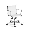 Białe ergonomiczne krzesło biurowe o oddychającej siatce Stylo LWT Oferta