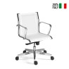 Białe ergonomiczne krzesło biurowe o oddychającej siatce Stylo LWT Sprzedaż