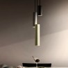 Nowoczesna lampa wisząca 3 światła w kształcie cylindra kuchennego Cromia Rabaty