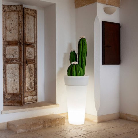 Doniczka kolumna do roślin nowoczesny wazon świetlny Messapico