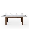 Stół rozkładany 90x160-220cm z białego drewna orzechowego Bibi Mix NB Oferta