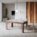 Stół rozkładany 90x160-220cm z białego drewna orzechowego Bibi Mix NB Rabaty