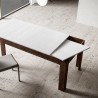 Stół rozkładany 90x160-220cm z białego drewna orzechowego Bibi Mix NB Sprzedaż
