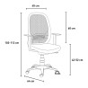 Krzesło biurowe inteligentnie pracująca, ergonomiczna, oddychająca siatka Easy Sprzedaż