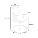 Ergonomiczny fotel biurowy, przewiewna siatka, nowoczesny design Blow Rabaty