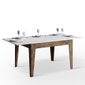 Stół rozkładany 90x120-180cm z drewna orzechowego białego Cico Mix NB Oferta