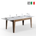 Stół rozkładany 90x160-220cm z białego drewna orzechowego Cico Mix NB Sprzedaż