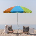 Aluminowy parasol plażowy GiraFacile 200 Cm z warstwą ochronną UV Afrodite 