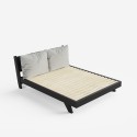 Podwójne łóżko 160x200cm nowoczesny design z poduszkami Rust King Sprzedaż