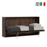 Łóżko składane materac 85x185cm z drewna orzechowego Kando MNC Sprzedaż
