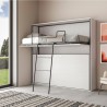 Łóżko piętrowe składane poziome białe 85x185cm Kando 2BF Cechy