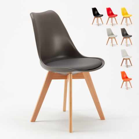 zestaw 20 krzeseł z materiałową poduszką Tulipan nordica Promocja
