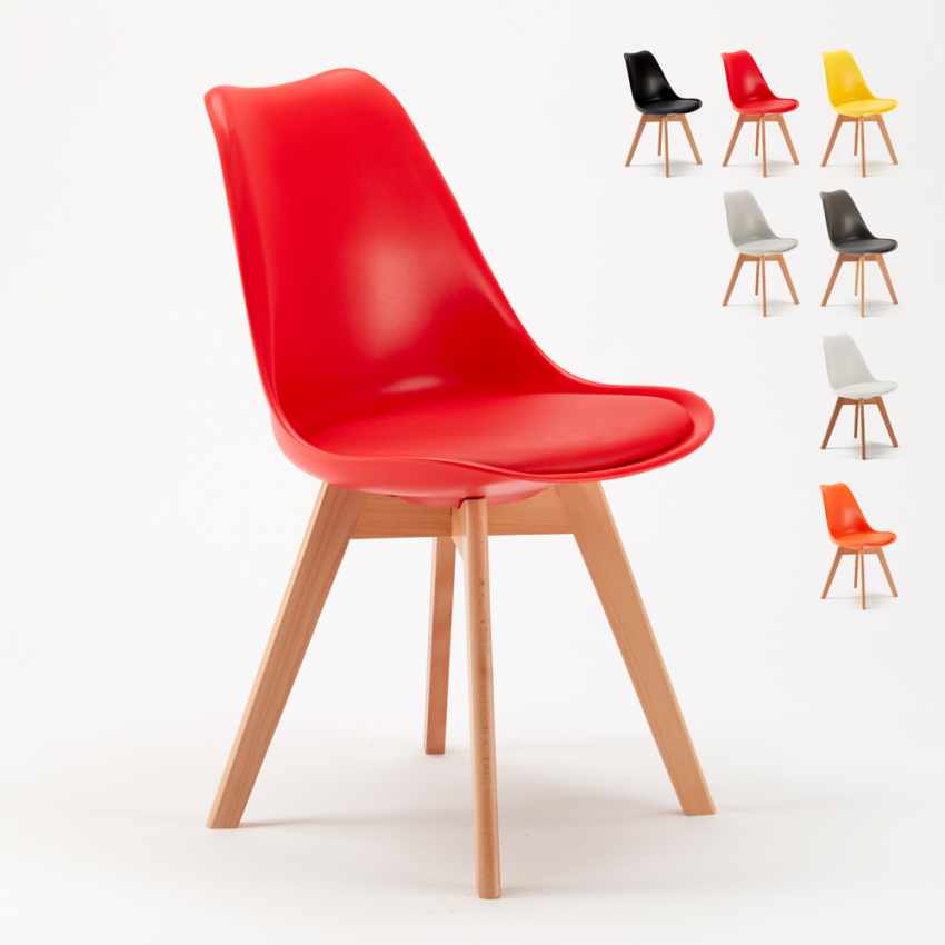 zestaw 20 krzeseł z materiałową poduszką Goblet nordica Środki