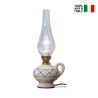 Lampa stołowa szkło i ceramika klasyczny design vintage Pompei TA Sprzedaż